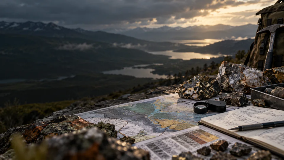 Representative mineral opportunity planning with geological maps and mineral samples