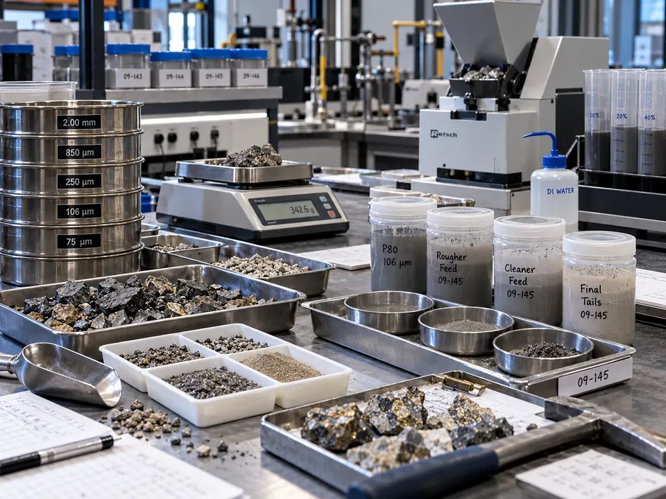 Sample preparation and mineral characterization workbench