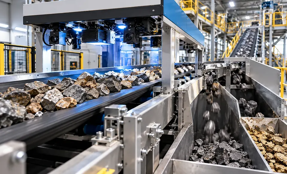 Sensor-based ore sorting system